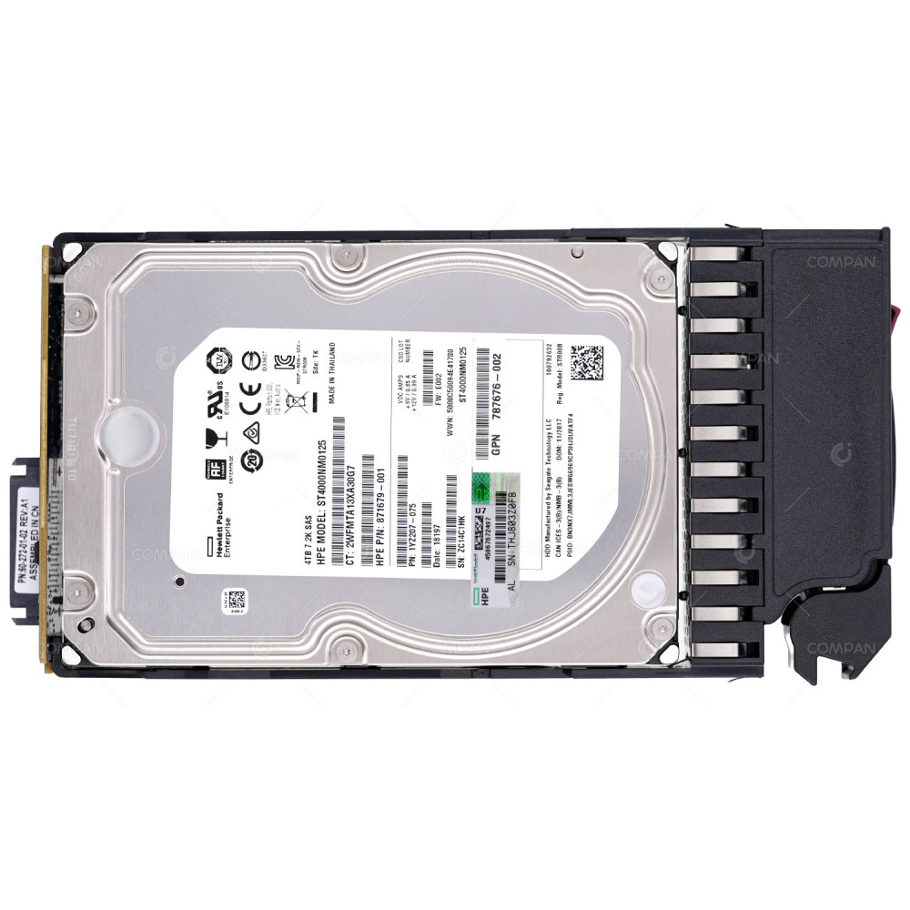801557-001  HP HDD 4TB 7.2K SAS 12G 3.5" LFF FOR MSA STORAGE